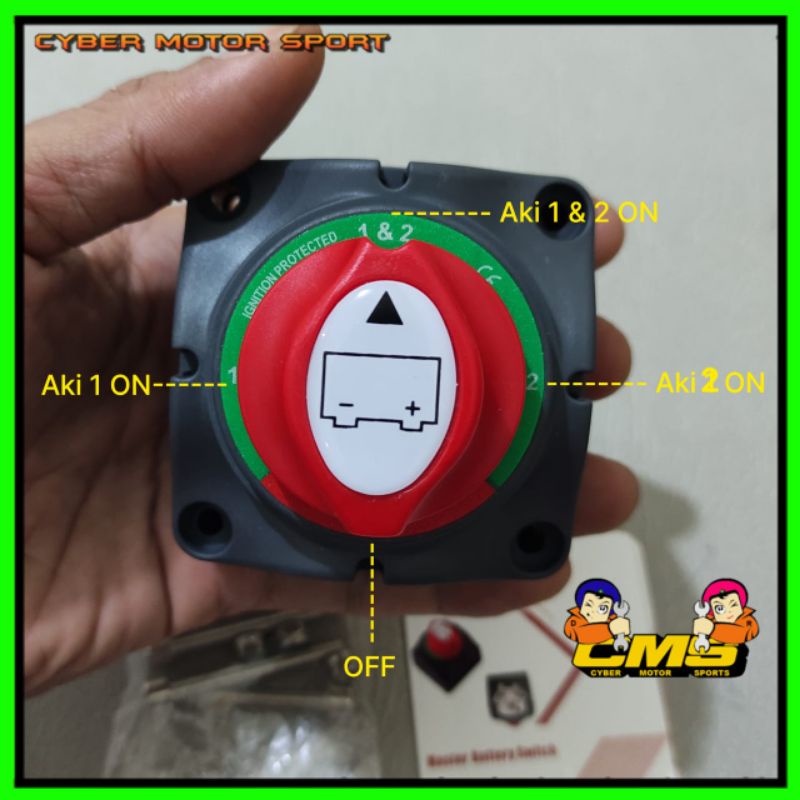 Jual saklar master power on off DC. power Cut Off universal. Engine cut ...