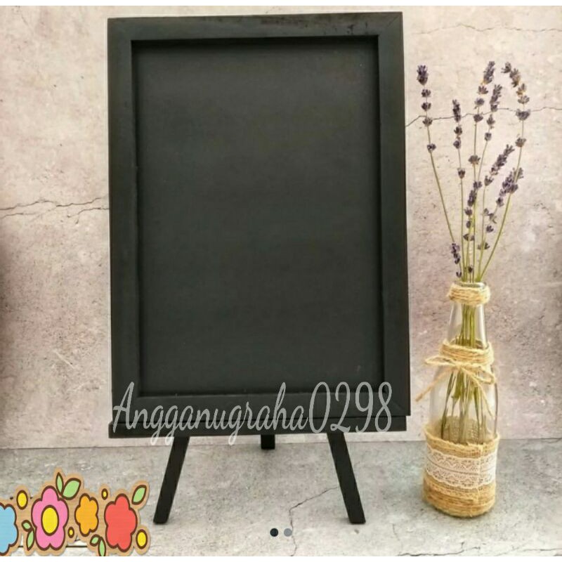 Jual PAPAN TULIS KAPUR STANDING TRIPOT PAPAN MENU CAFE PAPAN BOARD 