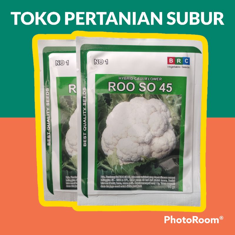 Jual Benih Kembang Kol Roo So 45 Isi 10 Gr Brc Bibit Brokoli Putih