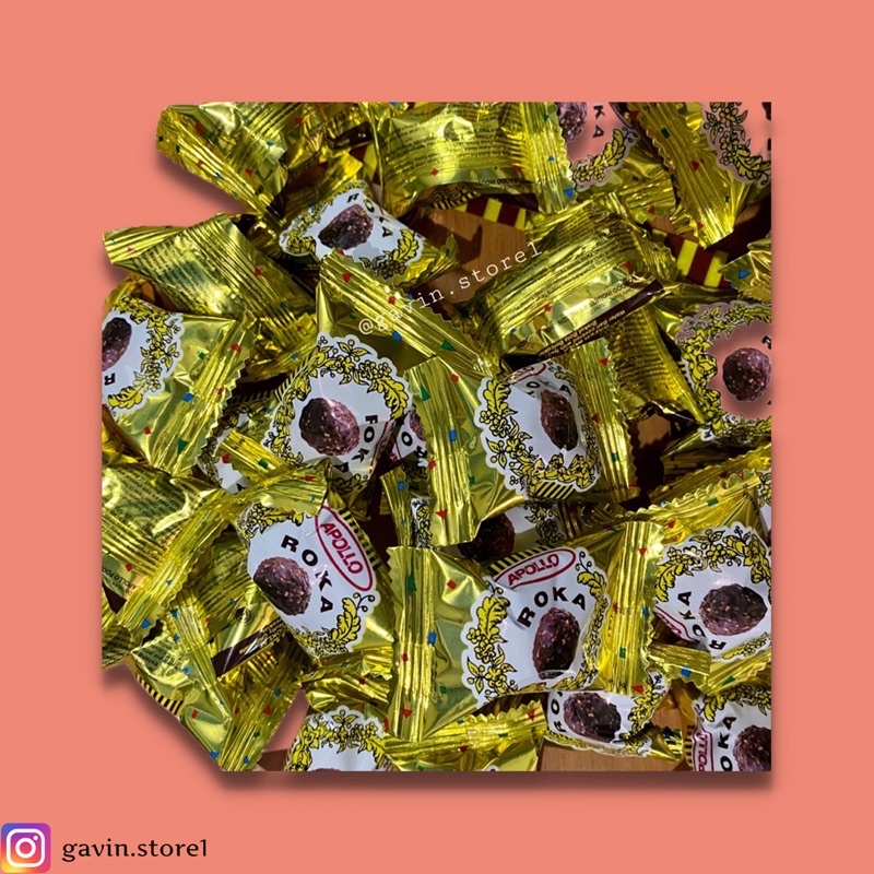 Jual Roka wafer ball/ coklat kacang wafer ball / Apollo/ jajanan jaman