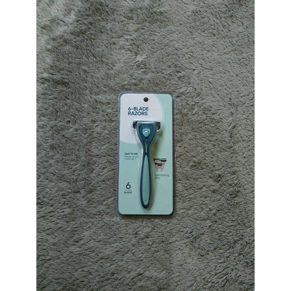 Jual MINISO Unisex 6 blade Razor with Lubricating Strip (1pc) Alat ...