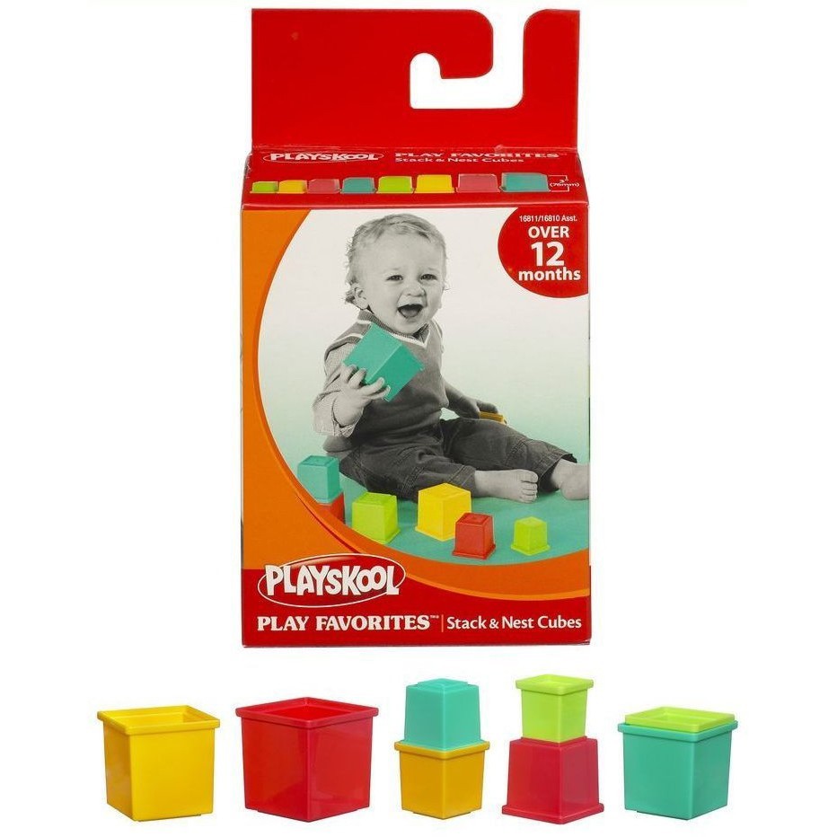 Jual Playskool Stack Nest Cubes Mainan Anak Balita Susun Balok Cube Blok Block Original Hasbro Shopee Indonesia