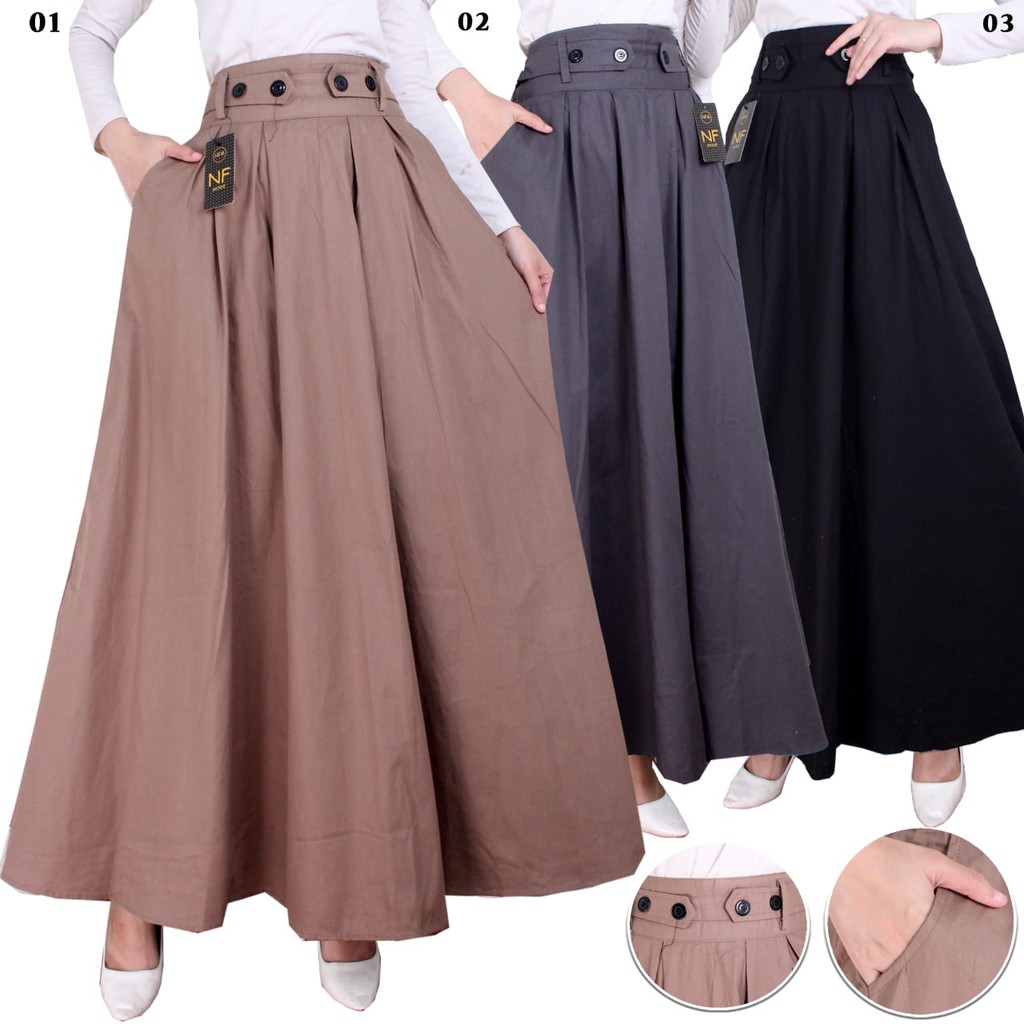 Jual Rok Maxi Rok Payung Panjang #033 | Shopee Indonesia