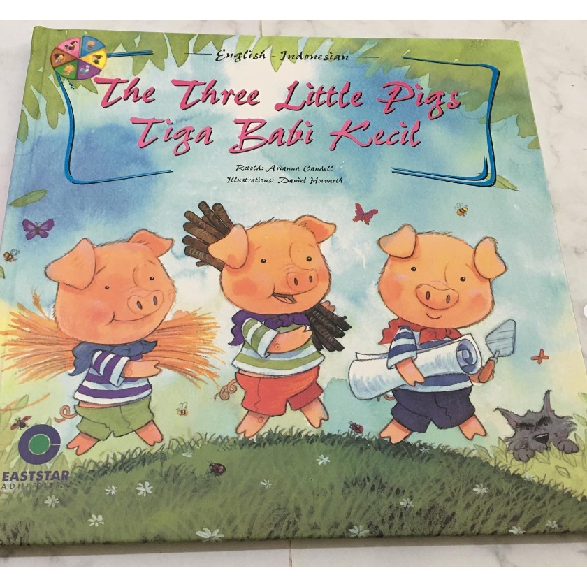 Jual Three little pigs pig tiga babi kecil hardcover bilingual Buku ...