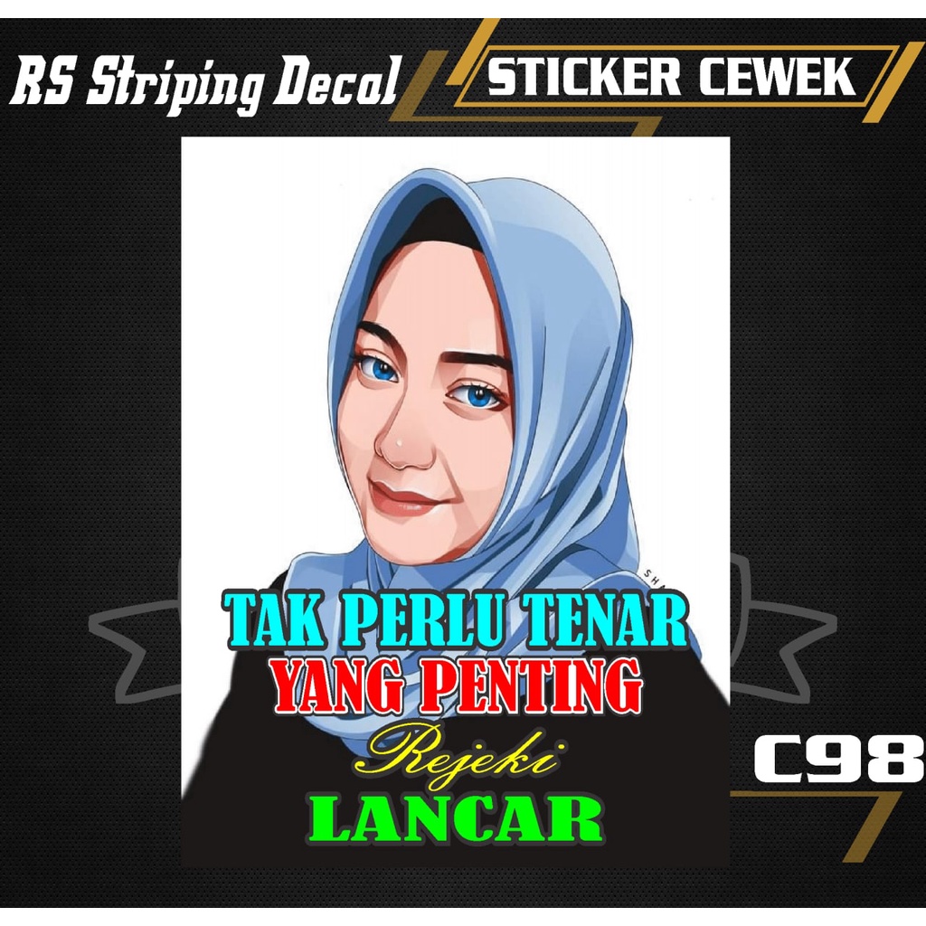 Jual Stiker KATA KATA TAK PERLU TENAR decal cewek vektor mobil TRUCK ...