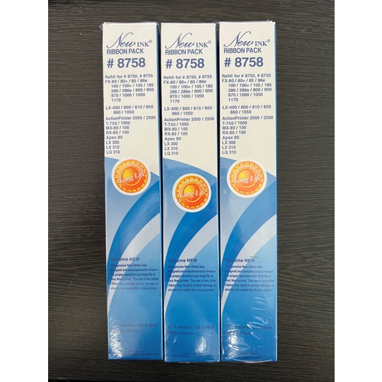 Jual Refill Pita Ribbon Cartridge Epson 8758 LX300 LX310 LX800 New Ink ...