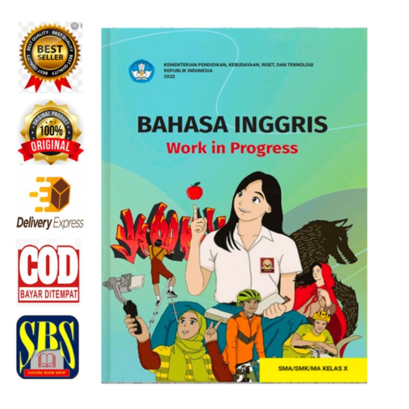 Jual BUKU BAHASA INGGRIS WORK IN PROGRESS SMA/SMK KELAS X KURIKULUM ...