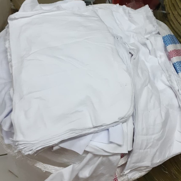 Jual KAIN MAJUN PUTIH LEMBARAN | Shopee Indonesia