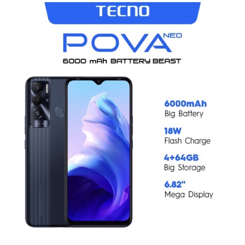 Jual Tecno pova neo 4/64 Gb | Shopee Indonesia