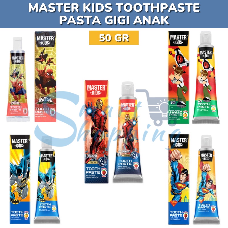 Jual MASTER KIDS TOOTHPASTE PASTA GIGI ANAK 50 GR / ODOL ANAK | Shopee ...