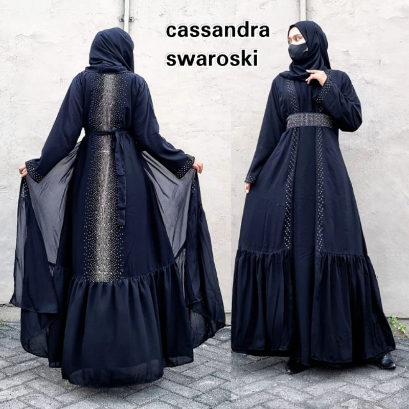 Jual Abaya Hitam Turkey Gamis Maxi Dress Arab Saudi Bordir Turki Dubai