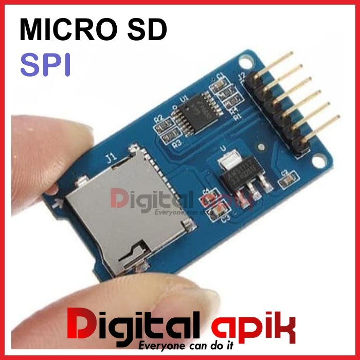 Jual Micro Sd Card Module Storage Tf Spi Reader Kartu Microsd Arduino Shopee Indonesia 9035