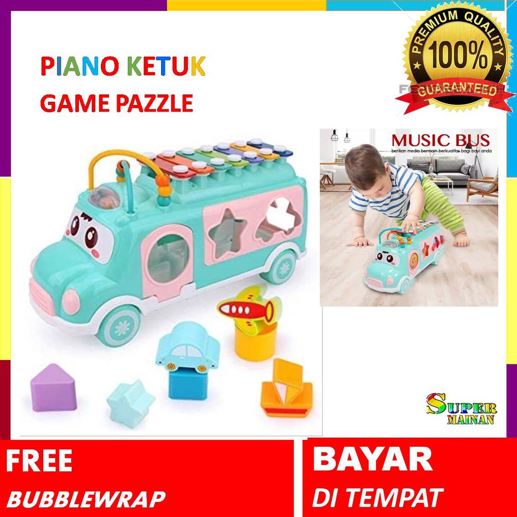 Jual MAINAN EDUKASI ANAK UMUR 1 2 3 4 TAHUN PIANO MUSIK BAYI MAINAN