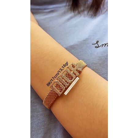 Jual Gelang Tangan "DIOR" Emas 375/8K (EMAS ASLI) | Shopee Indonesia
