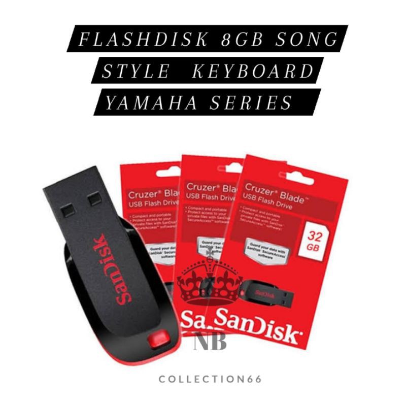 Jual MIDI & SONG KEYBOARD FLASHDISK 8GB / SONG STYLE KEYBOARD YAMAHA ...