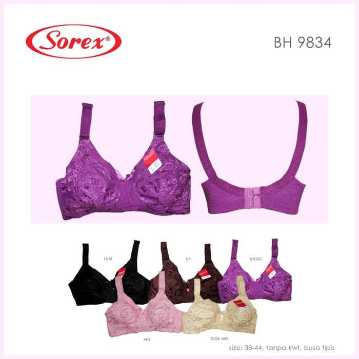 Jual Bra BH Tanpa Kawat Xiang Cao Kancing Dua Ukuran 32A-40A