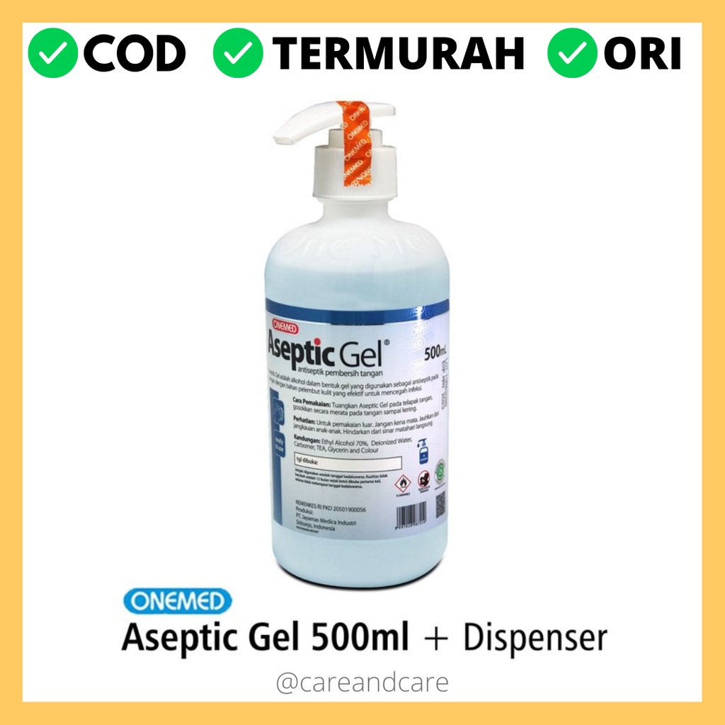 Jual Aseptic Gel Onemed Ml Antiseptic Hand Sanitizer Alcohol Gel Shopee Indonesia