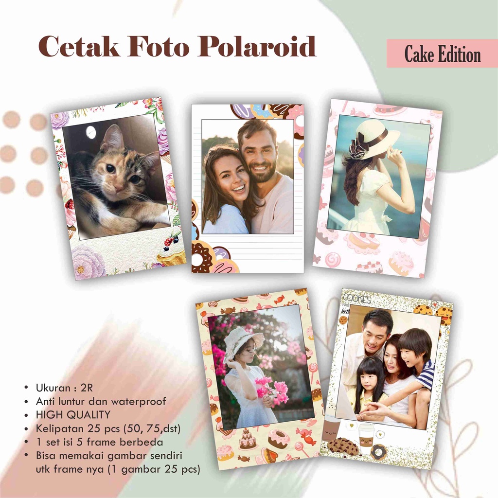 Jual Cetak Foto Polaroid 2R MURAH, Desain banyak | Shopee Indonesia