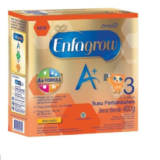 Jual ENFAGROW A 3 MADU SUSU BOX 400G 400 G | Shopee Indonesia