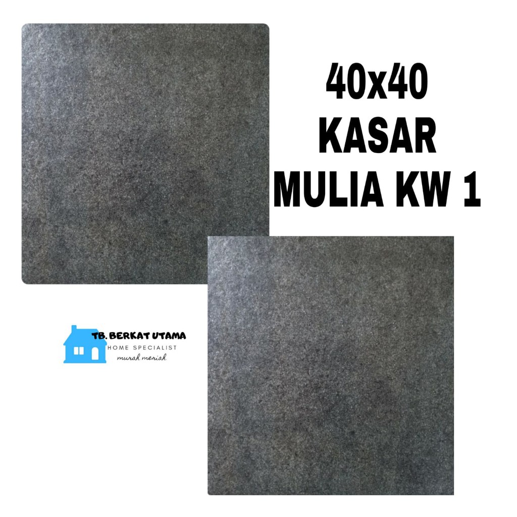 Jual KERAMIK LANTAI 40X40 KASAR MATT ABU MULIA SIGNATURE KW1-KERAMIK