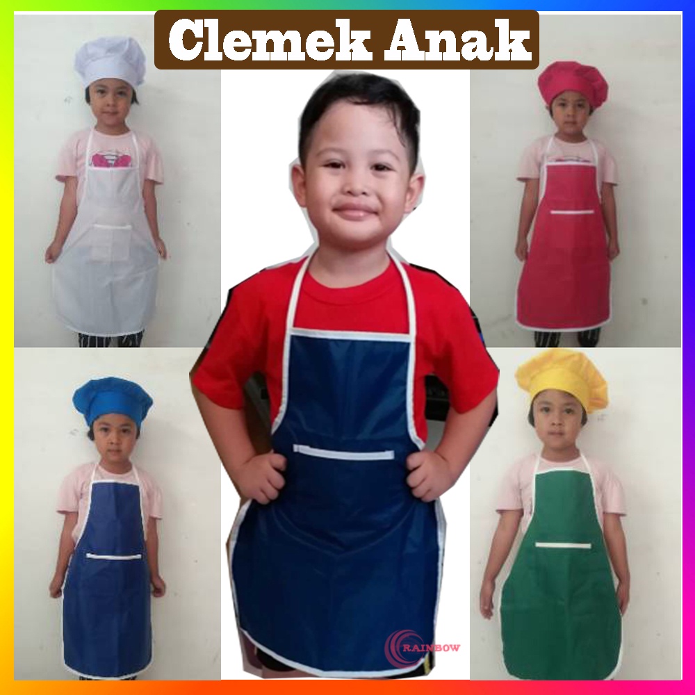 Jual Celemek Anak Murah Clemek Anak Apron Clemek Anti Air Waterproff