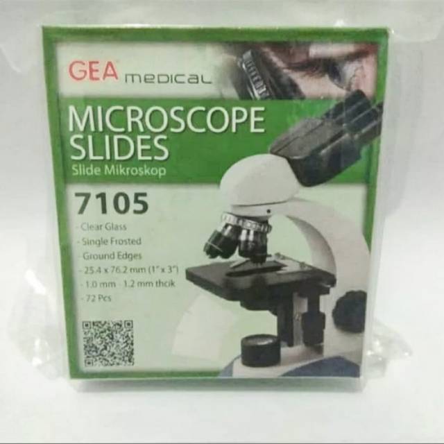 Jual Microscope Slides 7105 Gea Glass Slide Kaca Mikroskop Shopee Indonesia 6403