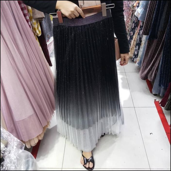 Jual ROK TULLE PANJANG GLITTER GRADASI WARNA IMPORT BANGKOK | Shopee ...