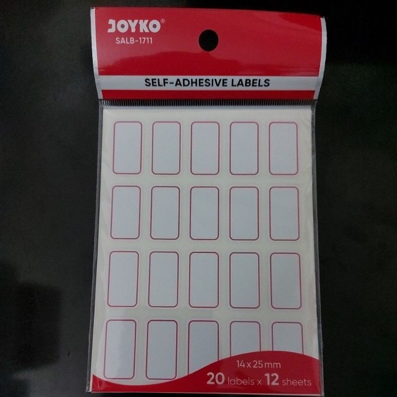 Jual Self Adhesive Labels Joyko SALB-1701 - 1715 | Shopee Indonesia