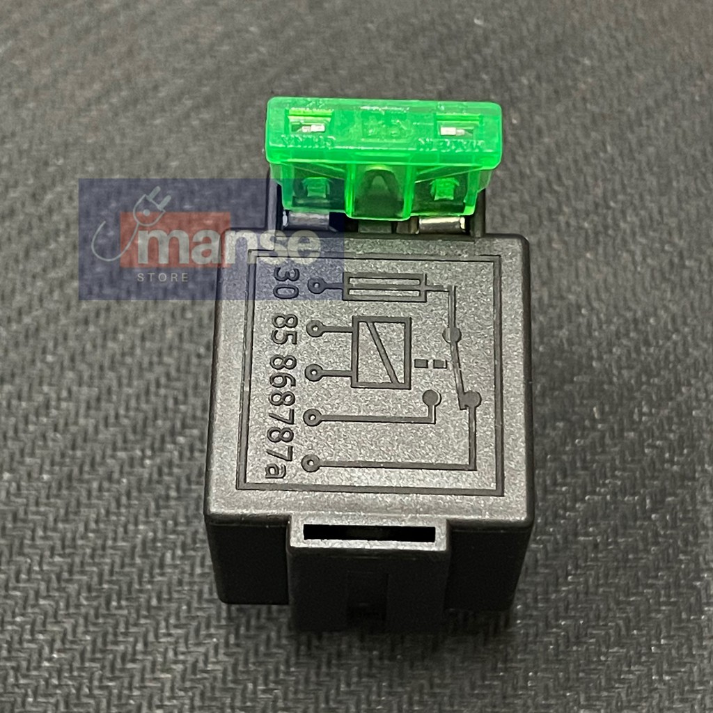 Jual Relay Klakson 12V 30A 5 Pin + Fuse 30A 12 Volt 5 Kaki (Kualitas