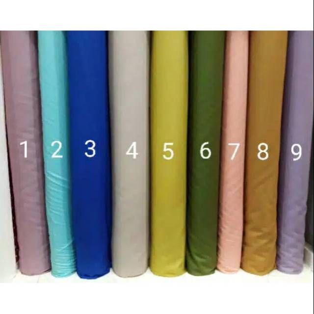 Jual Kain Katun Jepang Polos. Bahan Katun Jepang Meteran. Katun Jepang