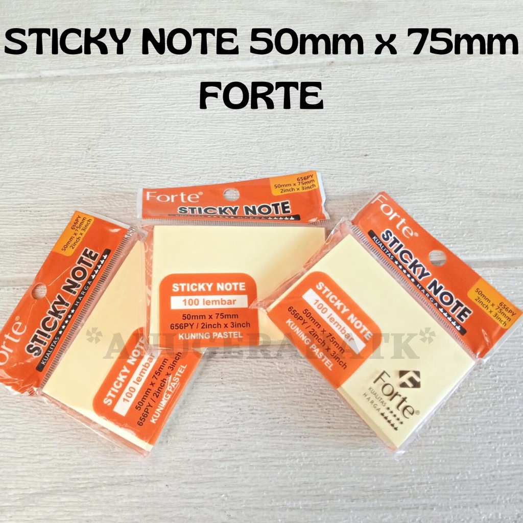 Jual Pembatas / Stick Note FORTE 50 x75 mm | Shopee Indonesia