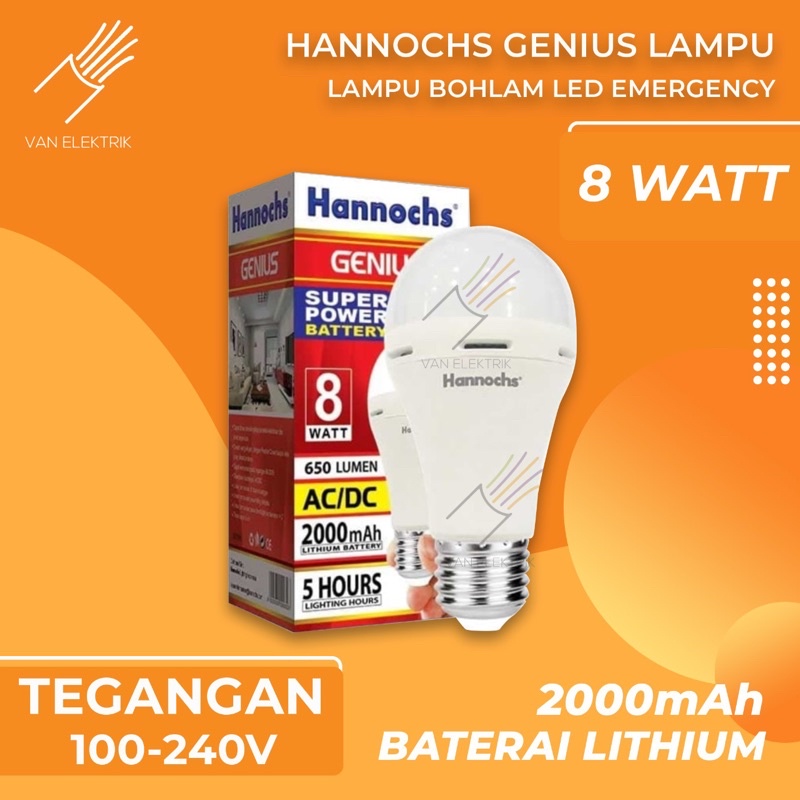 LED Emergency Bulb - Hannochs