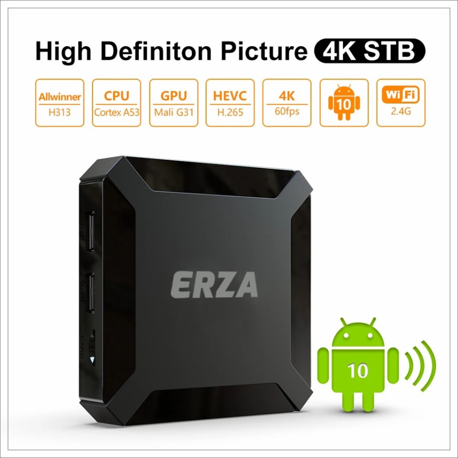 Jual Erza X96Q TV Box Android 10 STB Android H313 QuadCore 4K 2.4G ...