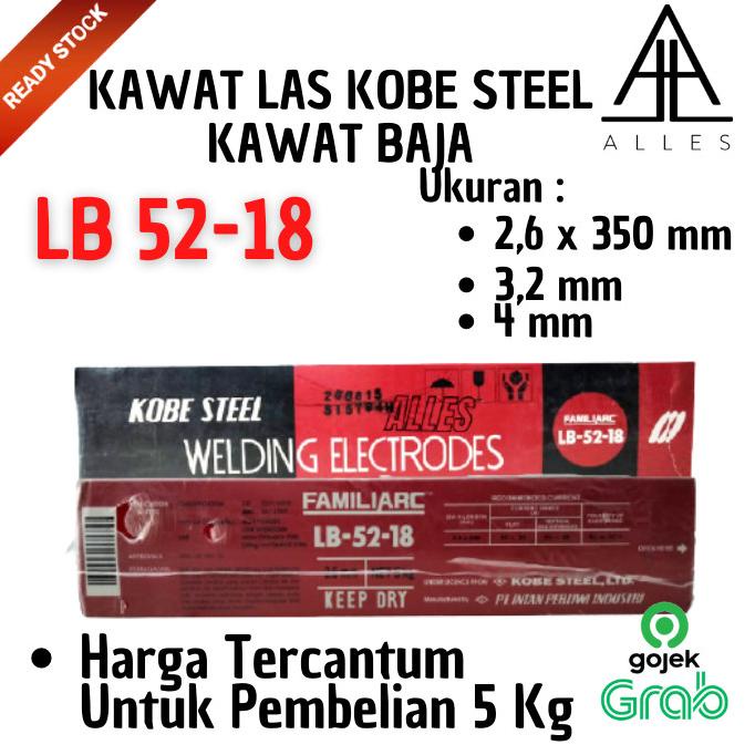 Jual Kawat Las Kobe Steel / Kawat Las Listrik LB-52-18 / Welding ...