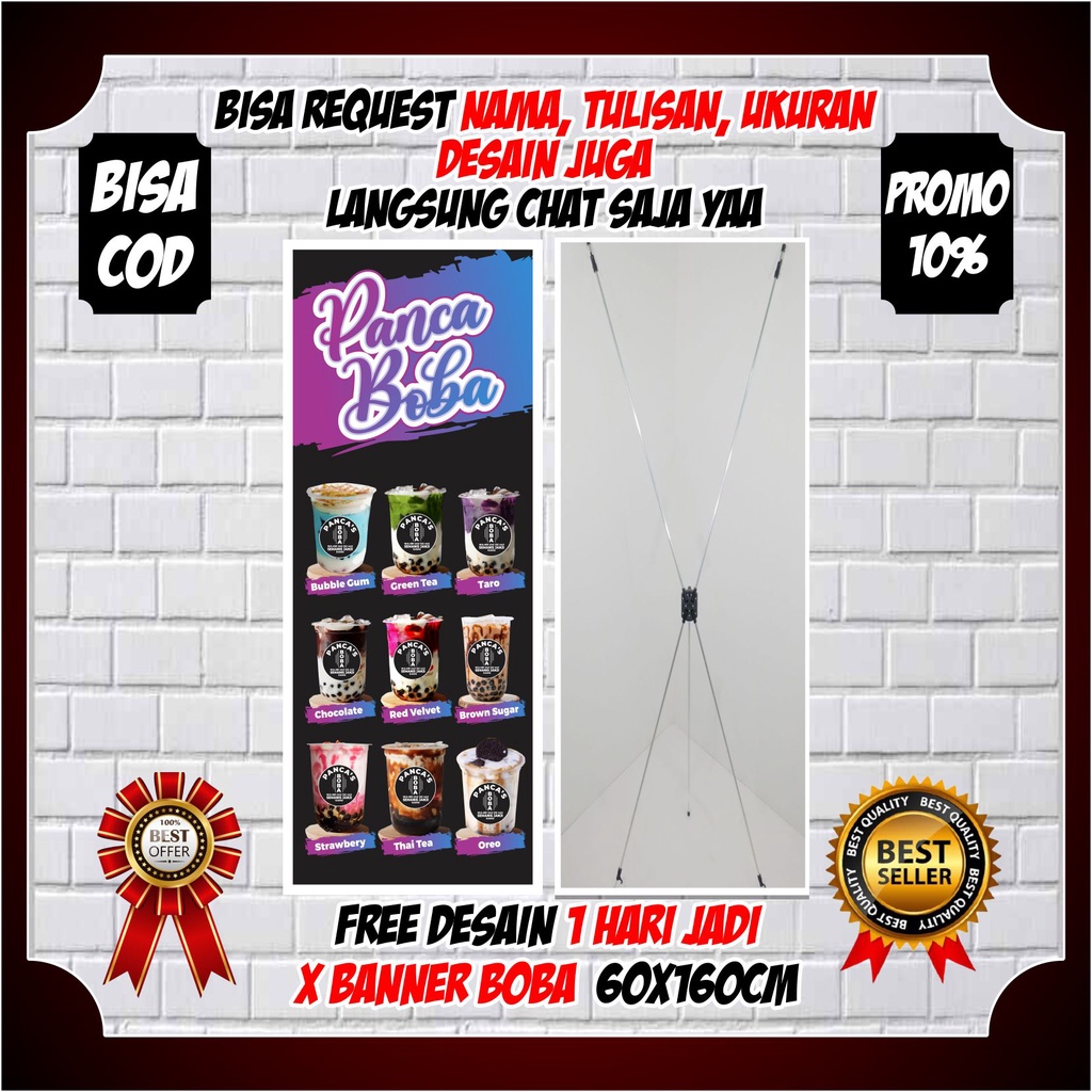 Jual Spanduk Banner Boba Viral Kekinian / X Banner Boba Panca Kekinian ...