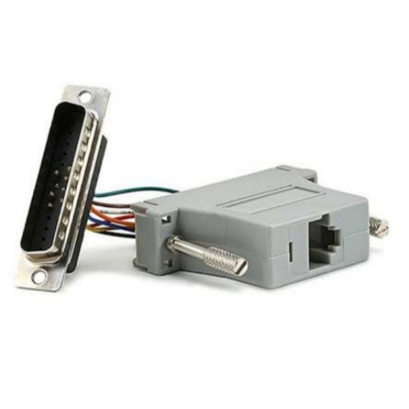 Jual Converter Db25 Male to Rj45 Female | Shopee Indonesia
