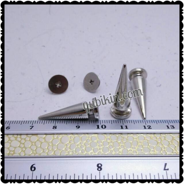 QUARKZMAN 100 Stück Taschenfüße - 15mm Silberne Nieten Für Lederhandwerk