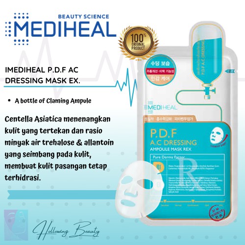 Jual MEDIHEAL P.D.F AC-Dressing Ampoule Mask EX - Hollowing | Shopee ...