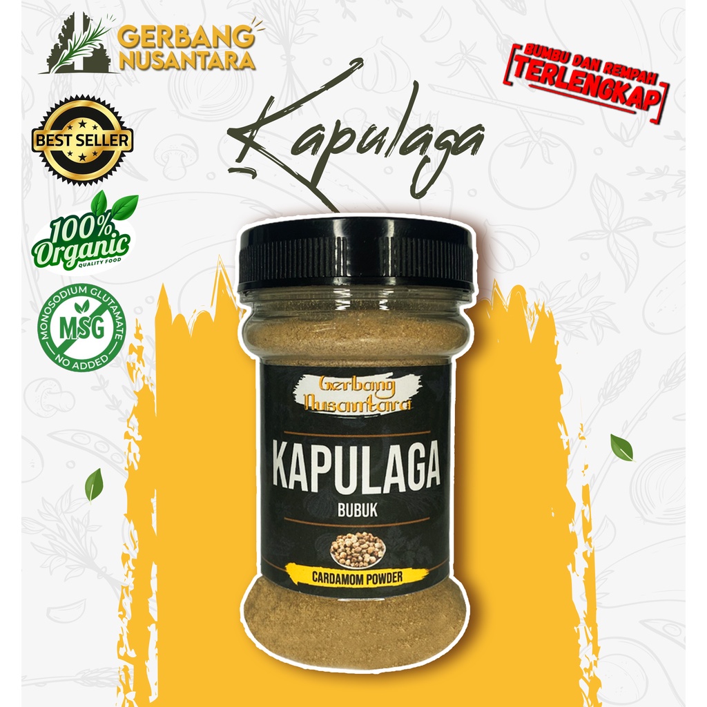 Jual Bumbu Dapur Rasa Rempah Kapulaga Bubuk Murni Cardamom Powder Premium 35g Shopee Indonesia 1666