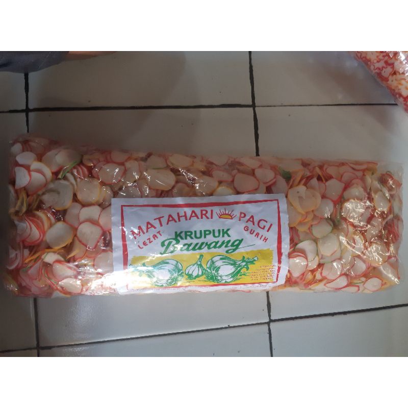 Jual Kerupuk Bawang Mentah Bantat Kerupuk Seblak 250gr Shopee Indonesia