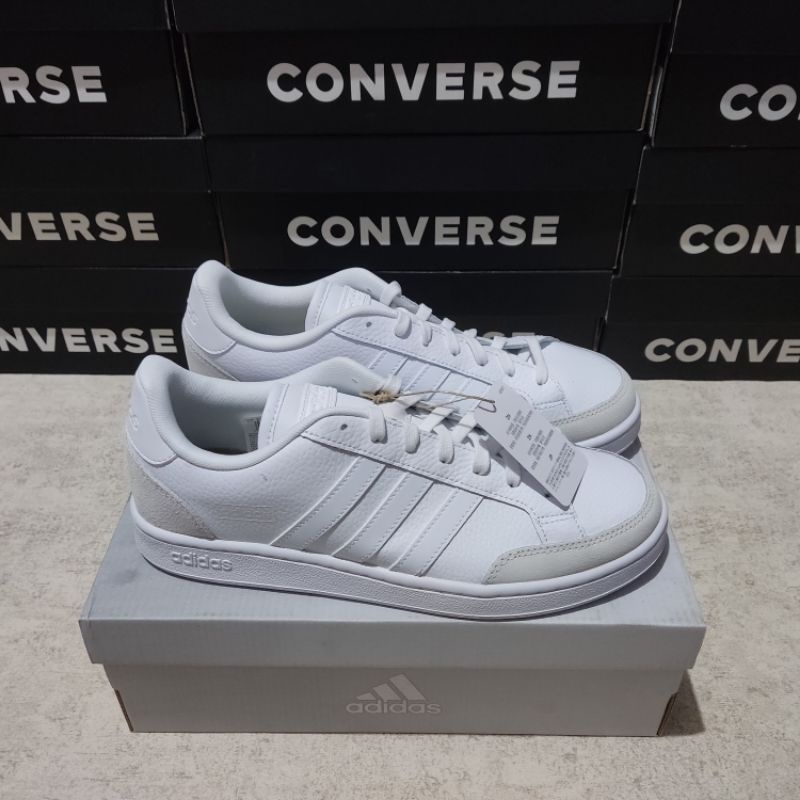 Jual Adidas GRAND COURT SE Men #39 s White/White Shopee Indonesia