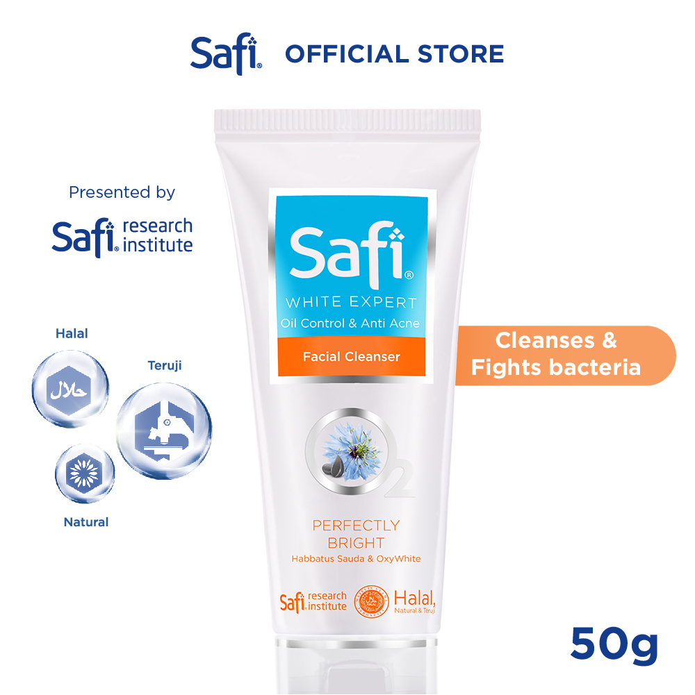 Jual Safi White Expert Oil Control Acne Facial Cleanser 50gr Shopee Indonesia