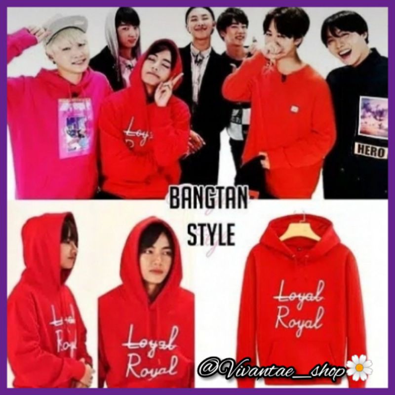 Bts v loyal royal hot sale hoodie