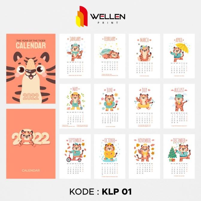 Jual Kalender Meja Ukuran A6   Print Calendar Custom Print Foto 