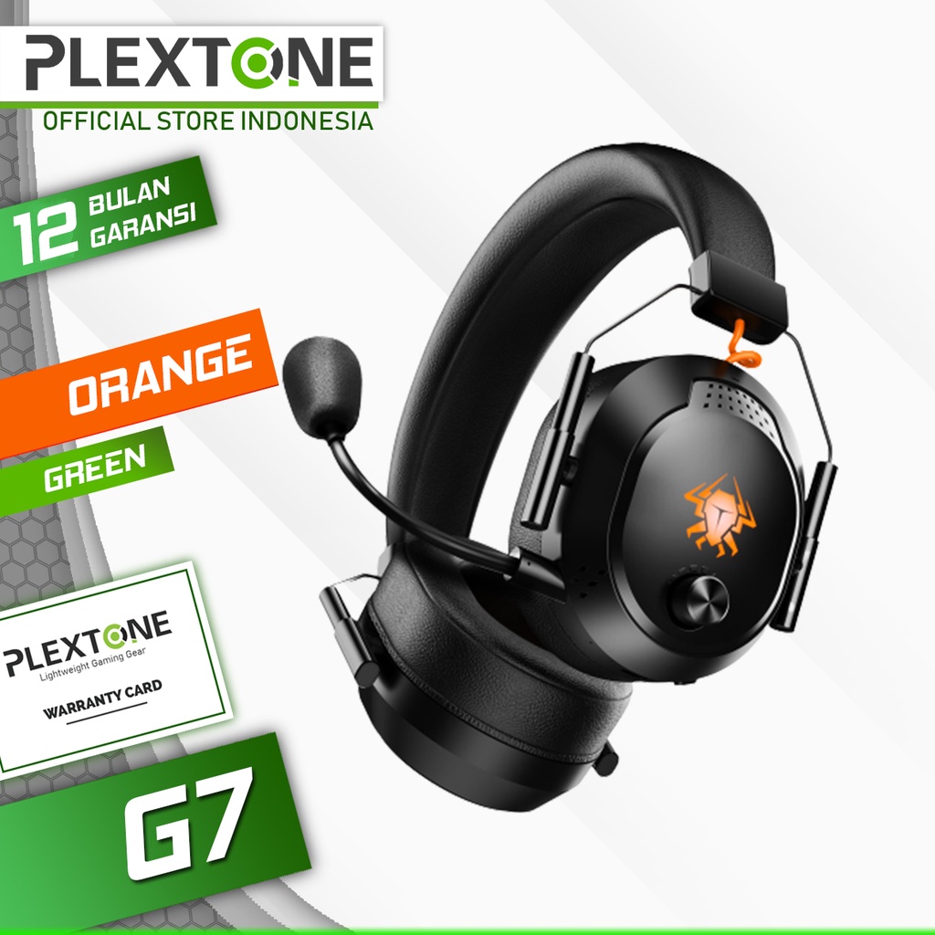 Jual Plextone G7 Mark II G810 Wireless RGB Headphone 3D Audio ENC With