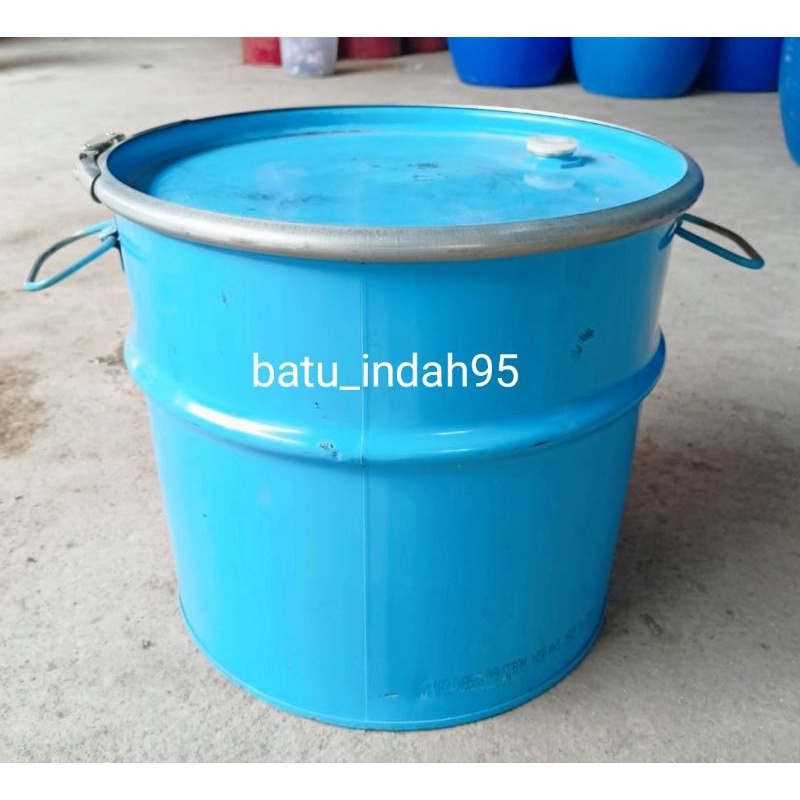 Jual Drum Besi 40 Liter Ember Kaleng Besi Tong Besi Plus Tutup Clem Shopee Indonesia 6508