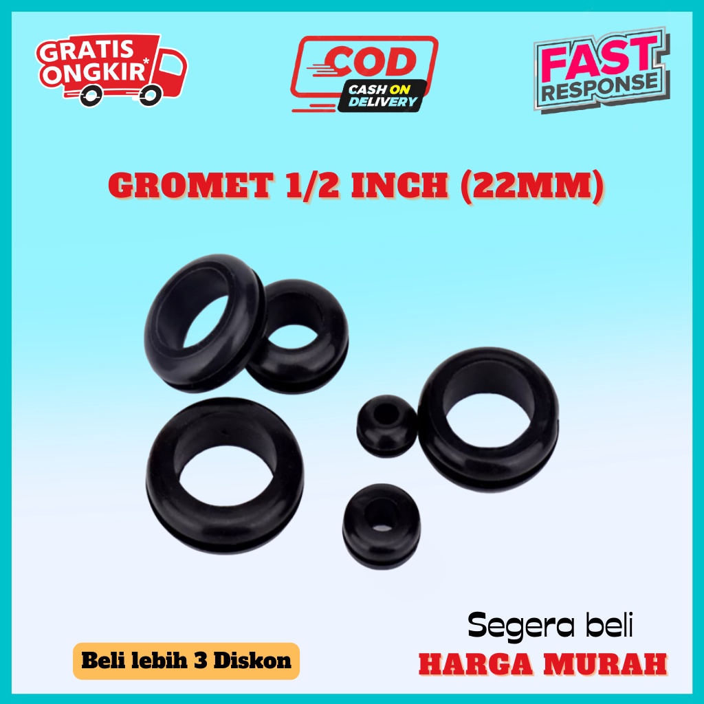 Jual Grommet Inch Mm Gromet Seal Karet Dutch Bucket Hidroponik Pvc Shopee Indonesia