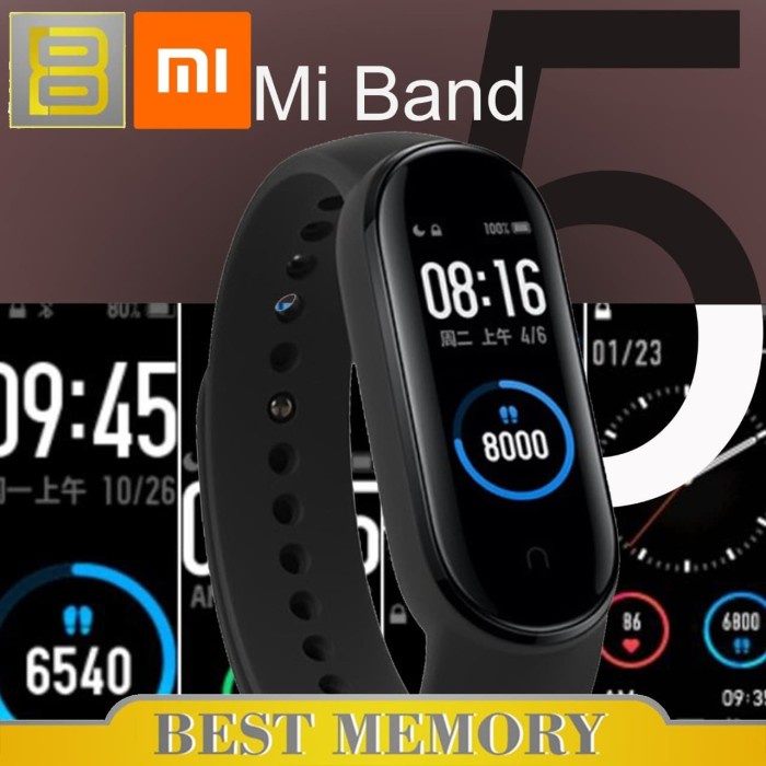 Jual Xiaomi Mi Band 5 Amoled Smartband Multi Language Non NFC China ...