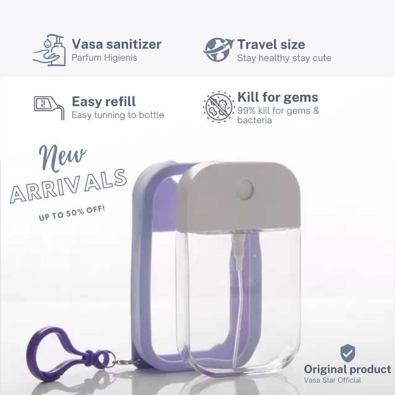 Jual Hand Sanitizer Spray Vasa Card Touchland Easy Refill and Silicon