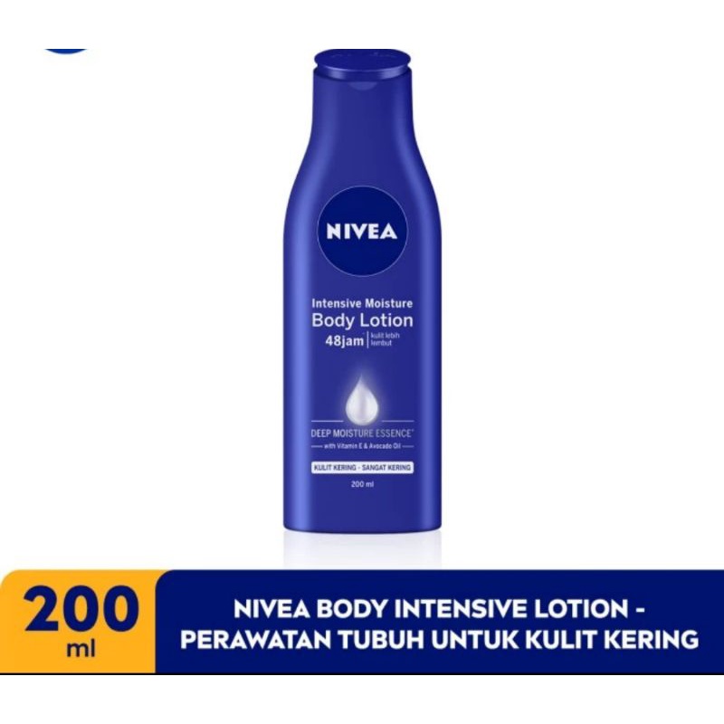 Jual Nivea Intensive Moisture Body Lotion 200ml Shopee Indonesia